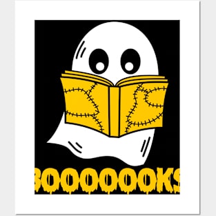 Funny Halloween for Librarian Book Lover Ghost Posters and Art